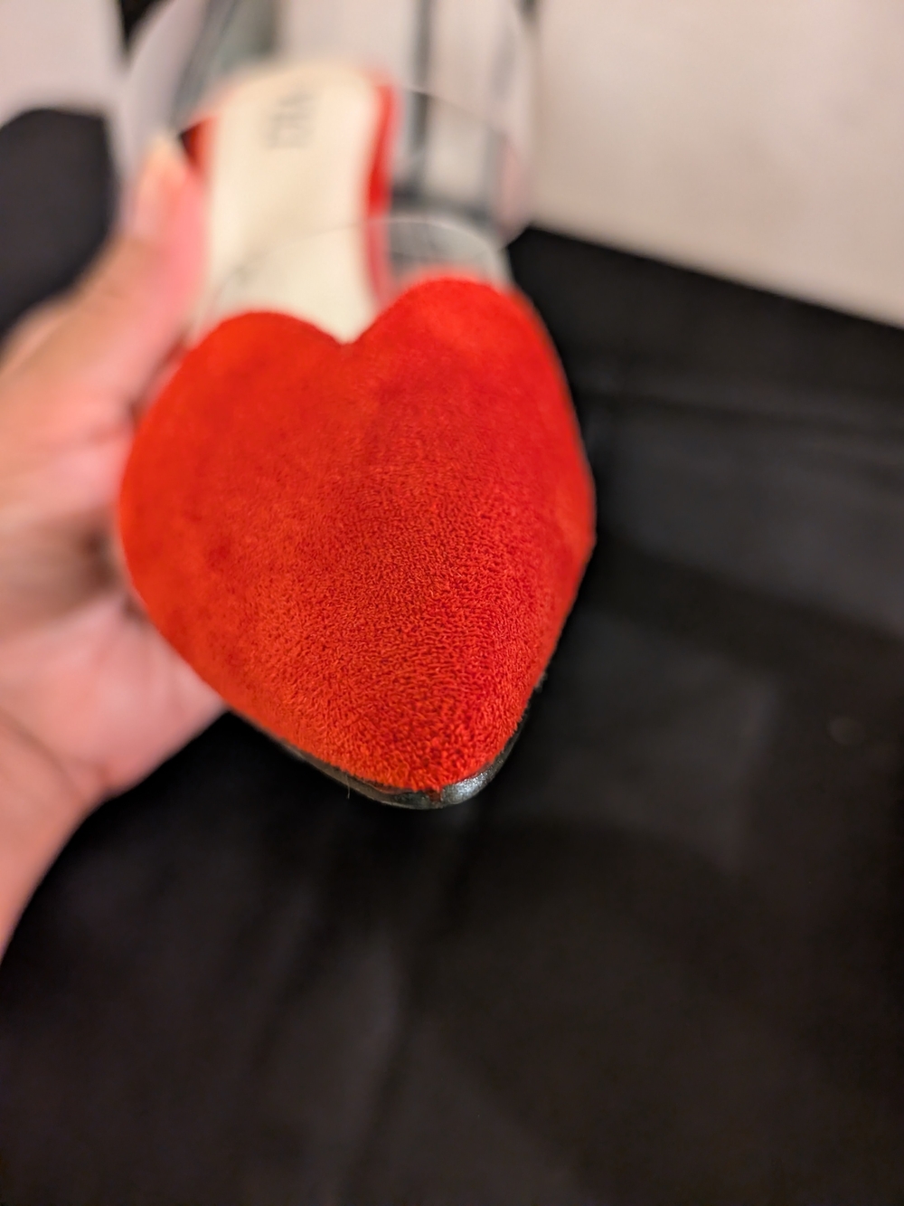VICI Red Heart-Detail Clear Strap Mules - Picture 4 of 11
